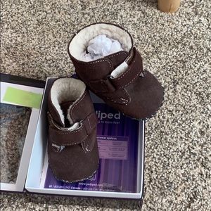 Brown winter boot pediped 6-12 month toddler shoes